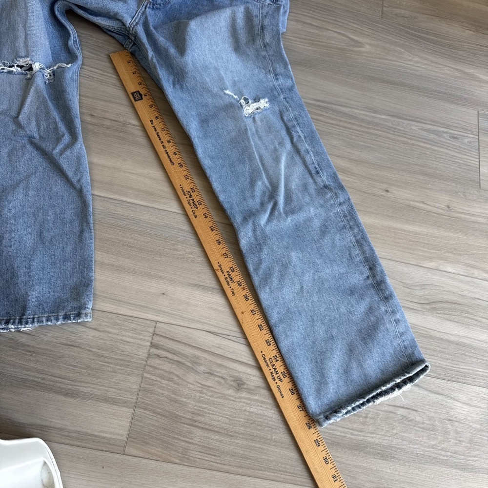 Agolde Women's High Rise Straight Blue Jeans 90s Denim Jeans Size 28 - Picture 11 of 13